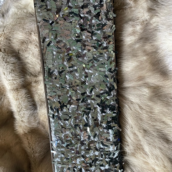 Sequin Pailette evening bag, never used in Pewter - Picture 2 of 3